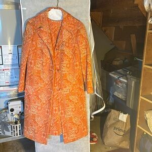 Incredible pristine vintage dress and coat outfit!!